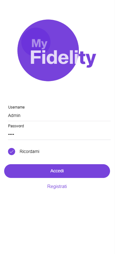 Pagina Login Admin